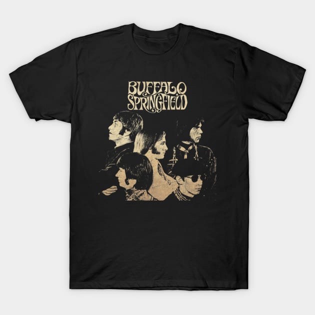 Buffalo Springfield Retro Vintage T-Shirt by GekNdangSugih